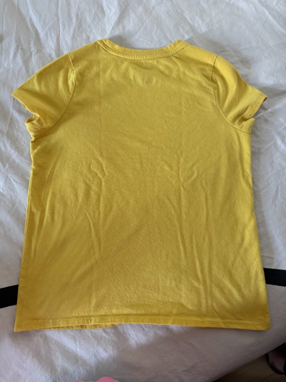 EUC Cat & Jack Yellow Short Sleeve T-Shirt Youth L 10/12 - Picture 3 of 3